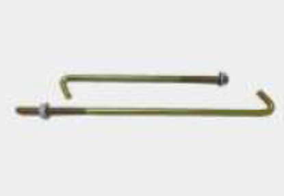 تصویر از میل و مهره تکی بست نگهدارنده باطری پژو