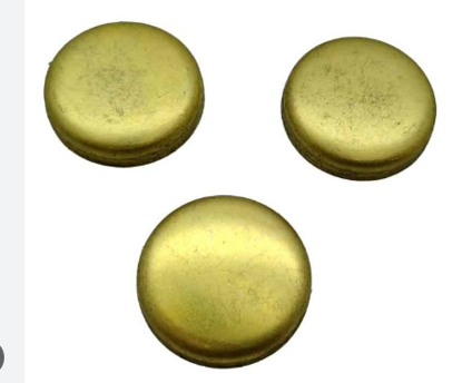 تصویر از پولک پشت سیلندر پیکان - بزرگ - برنجی - خورشید