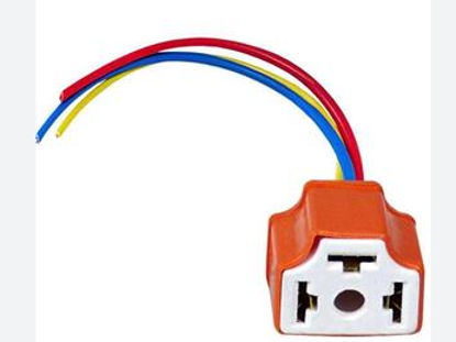 تصویر از سوکت سه شاخه چراغ لحیم شده پلی امید